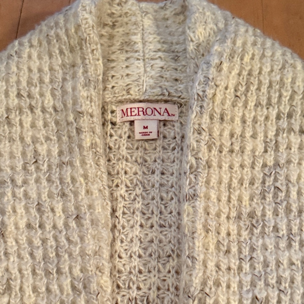 Merona Cream waffle Knit Sweater - Picture 2 of 3